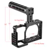 Freeshipping Protective Video Camera Cage Kit Top handtag / 2st 15mm stång / basplatta för Sony A6000 A6300 Nex7 Ildc Film Making