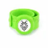 wolf Kids Silcone regolabile repellente per zanzare braccialetto diffusore di olio essenziale bracciale schiaffo con medaglione diffusore in acciaio inossidabile