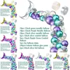Amazon Mermaid Tail Latex Balloons f￶delsedagsfest dekoration ballonger kedja