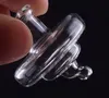5mm tjock botten Domeless Quartz Banger Nail 10mm 14mm 18mm led med UFO Carb Cap och TERP Pearl för glas Bong