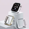 Kristal Tampon Taklidi Koruyucu Kapak Apple Watch 38mm 44mm Elmas PC Kaplama Izle Vaka Için iWatch Serisi 4/3/2/1 40mm 42mm