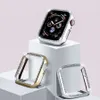 Crystal Bumper Rhinestone Protector Cover för Apple Watch 38mm 44mm Diamond PC Pläterad klockfodral För iWatch Series 4/3/2/1 40mm 42mm