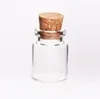 1000 х 5мл Малый Clear Стеклянной бутылки с деревянной пробкой 5cc пробка Прозрачными стеклянными флаконами Пустого Sample Jars 22 * ​​30 * 12.5mm LX2282