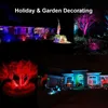 Paisaje al aire libre Iluminación LED 10W RGB Cambio de color Luces de grado impermeables Focos LEDLámpara decorativa de césped con control remoto RF