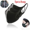 5 pz/borsa Bocca Maschera Anti Foschia Polvere Lavabile Riutilizzabile Donna Uomo Bambino Antipolvere Bocca-muffola Maschera Viso Bocca Maschere 30x13 cm boom2016