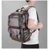 Erkek sırt çantası erkek deri iş çantası seyahat çantası Büyük Kapasiteli Sırt Çantası büyük dizüstü alışveriş seyahat bagMale sırt çantası erkek deri h