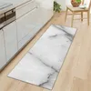 Travesseiro preto em mármore branco de mármore estampado capacho tapetes de piso comprido tapetes para sala de estar tapetes de banheiro de cozinha tapetes para casa sala