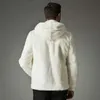 Winter Mannelijke Witte bontjas Casual kleding Gesimuleerde dierenbont overjas Man met een capuchonjas Heren Modieuze kleding bont Uitloper