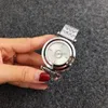 Mode Voll Marke Armbanduhr Frauen Mädchen Großen Buchstaben Drehbare Zifferblatt Stil Metall Stahl Band Quarz Mit Luxus Logo Uhr p20