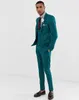 Bright Color Młody pan młody Nosić 3 sztuki nacięte Lapel Mens Ślubne Tuxedos Formalne Prom Designer Kurtki