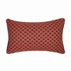 Texture moderne Jacquard petites chaînes beiges rouges mode coussin cas canapé chaise cadeau décor à la maison lombaire taie d'oreiller 30x50 cm vendre b316k