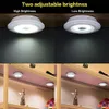 Wireless Sensor Lights Dimmable LED Under Cabinet Remote Control Battery Operated Closets Light for Wardrobe Bathroom