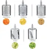 Grater de fromage en acier inoxydable Rotary Choppeur Vegetable Rredder Salade Slicer Multiuse Hand Ratter Grinder 5 lames T2001119485462