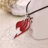 Fairy tail naszyjnik gildii logo tatuaż wisiorek anime skórzana lina dla kobiet mężczyzn biżuteria hurtowych Anime Naszyjnik