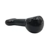Christmas Special: 4-Inch Black Glass Spoon Pipe with Festive Accents