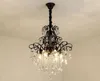 Américain éclairage lustre en cristal moderne lustres en cristal noir de luxe lampes LED pendentif pour chambre foyer dinning MYY cuisine chambre