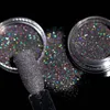 Degrade Parlak Tırnak Glitter Seti Lazer Sparkly Manikür Nail Art Krom Pigment Gümüş DIY Sanat Dekorasyon Kiti