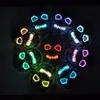 Skull Glowing Mask Costume LED Party Mask for Horror Theme Cosplay EL Wire Halloween Masks Halloween Party Supplies RRA2126