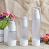 15 ml 30 ml 50 ml Frosted Body Flessen Clear Airless Vacuümpomp Leeg voor Refill Container Lotion Serum Cosmetische Vloeistof F2017226