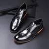 Richelieu chaussures hommes Oxford chaussures de bureau pour hommes 2020 noir chaussures formelles hommes en cuir mode Chaussure Homme Mariage Scarpe Uomo