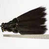 Double getrokken100 menselijk bulks haar onverwerkt ruw haar 16 18 20 22 24 26 inch natuurlijke kleur braziliaanse zijdeachtige steil haar extensions