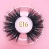 25mm 3d Mink Lashes Partihandel 200Pairs / Lot Thic Strip 3D Mink Eyelashes Anpassad Förpackning Etikett Makeup Dramatiska Lång Mink Lashes