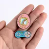 Lapel Pins Cartoon Game Pins Classic Handle Machine Enamel Brooches Badges Bag Clothes Cute Jewelry Gifts For Friends