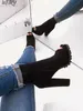 2020 vrouwen transparante sandalen dames hoge hak slippers snoep kleur open tenen dikke hak mode vrouwelijke glijbanen zomerschoenen