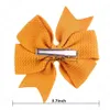 2020 New 3.7 Inch Hair Bows Candy Colors Bows Solid Hairpins Boutique Clips Fish Tail Bows Girls Small Gifts