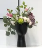 Vaso per fiori a testa Fioriera bianca nera in ceramica Home Office Room Ristorante Decor Porta figurine vuote Headvase Idee regalo