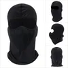 Zwart Winter Fleece Balaclava Volledige Gezichtsmasker Thermische Warmer Fietsen Hood Liner Sport Ski Bike Riding Snowboard Shield Hat Cap