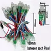 12 мм WS2811 2811 IC полноцветный пиксель светодиодный модуль свет шнура постоянного тока 5 В вход IP68 водонепроницаемый RGB цифровой светодиодный пиксель свет