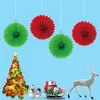 クリスマスの装飾ハニカムオリフィスペーパーボールペンダント家庭用花LH011