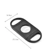 Cigar Cutter Pocket Plastic Stainless Steel Double Blades Scissors Knife Tobacco Cigars Tool ABS Black Cigar Accessories 1200pcs IIA106