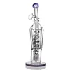 glass bong recycle oil rigs smoking pipe freezable handmade 14 mm joint glass water pipes recycler dab rig water bongs