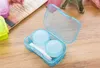 50 teile/los Freeshipping 4 in 1 kits Companion box mit hängenden loch kontaktlinsen box Brillen Fall Dressing fall