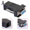 300 sztuk / partia Cena fabryczna Hot Selling New VGA Extender Kobieta do LAN Cat5 Cat5e RJ45 Ethernet Kobieta Adapter