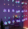 La lumière de rideau de flocon de neige de 3M LED a mené les lumières décoratives de fond de jour de Noël de pièce de lanterne