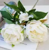 Silk Artificial Peony Flowers flores artificiais para decora o artificiales for Home wedding decoration fake Flower GB339