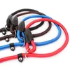 Pet Dog Nylon Justerbar krage Träningsslinga Slip Leash Rope Lead Small Size Red Blue Black Color8138038