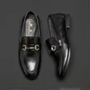 Feest Italiaans 3335 klassieke formele avondjurk Loafers elegante mannen schoenen lederen sepatu slip op pria buty