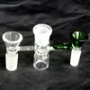 Bongs fareve için saplı renkli cam kaseler 14mm 18mm erkek kadın eklem sigara teçhizatları su boruları