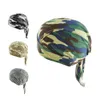 New Pirate Hat Camouflage Pattern Mesh traspirante Long Tail Cap Unisex Fashion Headband Men Biker Cap
