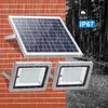 LED Solar Floodlight lamps 72LEDs 126LEDs 160LEDs 200LEDs Double head Spotlight Outdoor Waterproof IP65 Garden Path Street Landscape Light with remote control