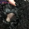 Drawstring Ponytail 8 "-22"페루 버진 인간의 머리카락 Ponytail Extensions 흑인 여성을위한 Pony Tail을 그리는 곱슬 곱슬 클립