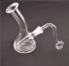 4inch glass beaker bongs hand Water Bongs 10mm Joint thick Pyrex recycler Bong dab Oil Rigs bong with glass oil burner pipe dhl free