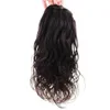 Удивительная черный Волнистые Curly Ponytail Hairpieces Wrap Around Клип В Богородице человеческих волос Drawstring хвостик Наращивание волос Natural Color