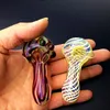 Blown Pyrex Glass Hand Tobacco Spoon Pipes Mini Small Bowl Unique Pot for water Smoking