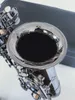 새로운 고품질 A-901 E Flat Alto Saxophone 블랙 니켈 골드 악기 Super Professional Grade