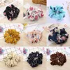 Atacado 117 estilos Lady Girl Cabelo Scrunchy Anel Elastic Hair Bands Pure Color Leopard Grande Intestino Scrunchies Designer Headband